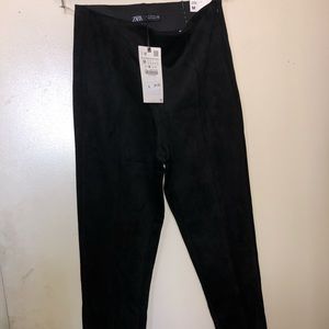 Zara  suede leggings